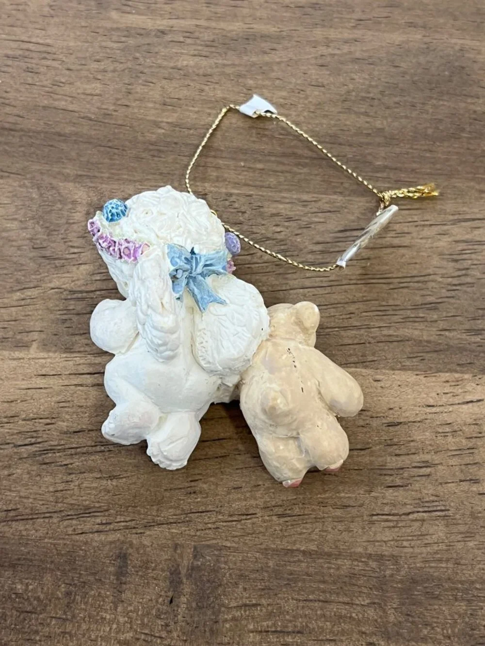 Vintage Dreamsicles Cherub With Bear Christmas Ornament 1994 Holiday Decor